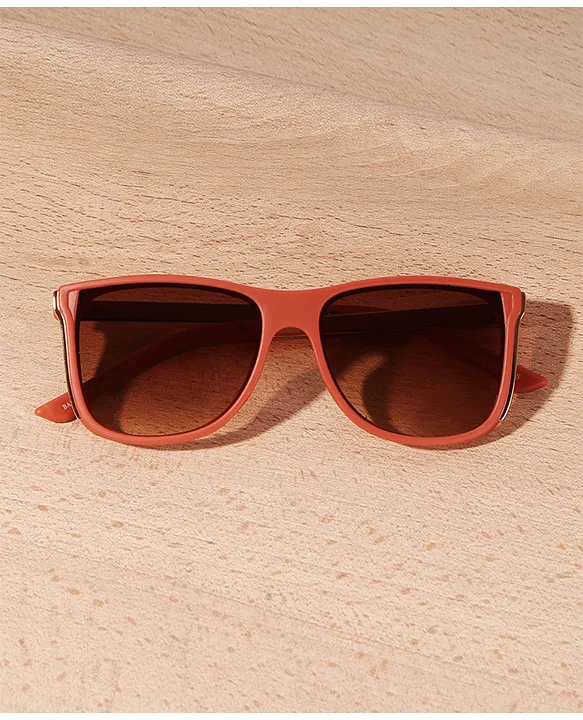 Marlton. Orange Mercurial Polarized TR90 Square Sunglasses – Sunglassic.in