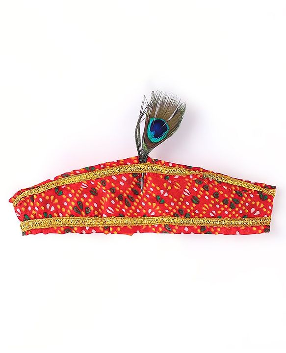 Babyhug Woven Full Sleeves Jamna Set with Forehead Cap & Waistband - Yellow