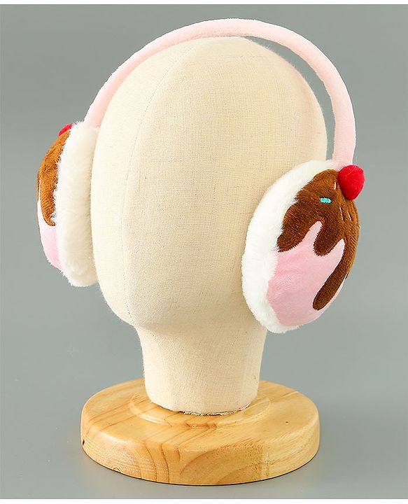 Babyhug Ear Muffs With Applique - Pink
