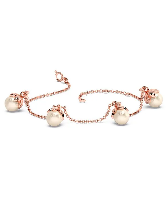 Kids 14K Gold Plated Pink Pearl Bracelet Babies, Toddlers Little Girls –  Cherished Moments Jewelry