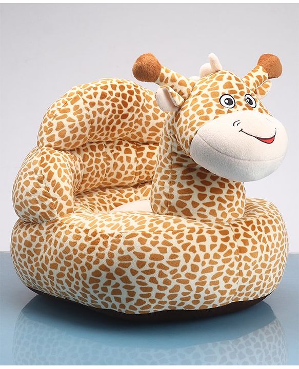 Babyhug Cat Shaped Soft Seat - Brown & White