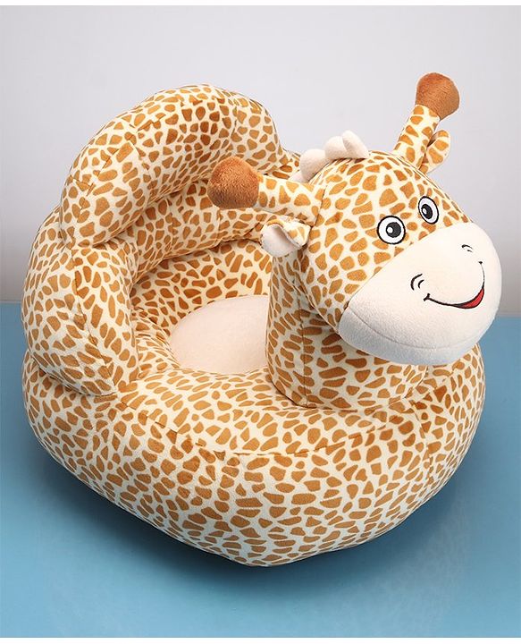 Babyhug Cat Shaped Soft Seat - Brown & White