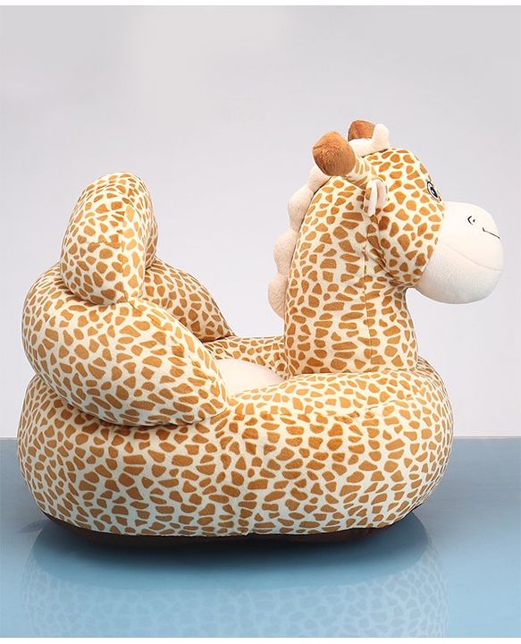 Babyhug Cat Shaped Soft Seat - Brown & White