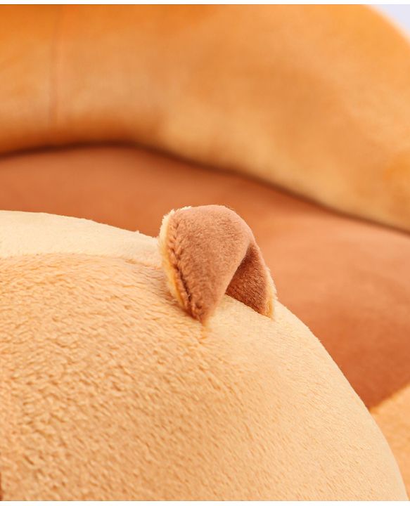 Babyhug Cat Shaped Soft Seat - Brown & White
