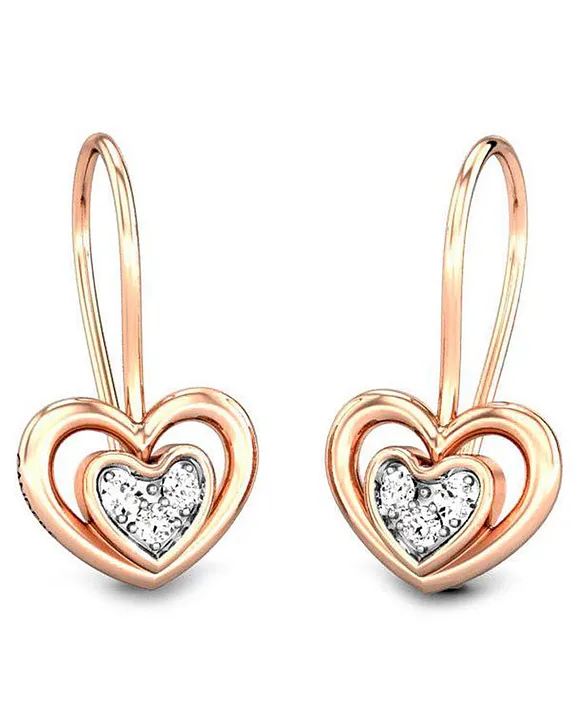 Platinum and 18K Rose Gold Diamond Double Halo and Pink Diamond Stud  Earrings