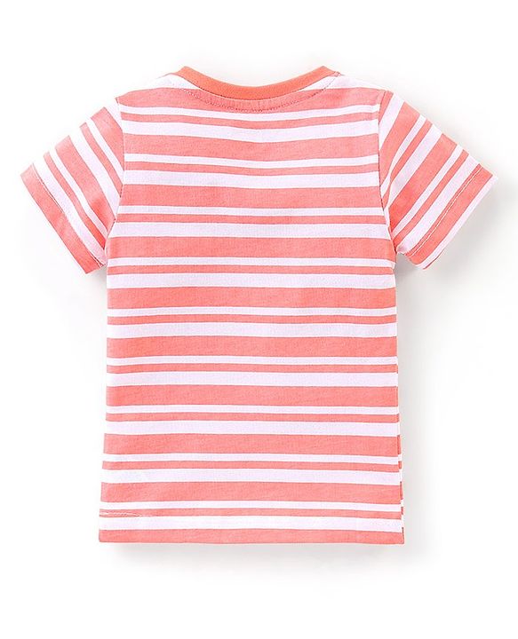 Babyhug Cotton Half Sleeves T-Shirts Pack of 7 with Crab & Boat Print - Yellow & Blue