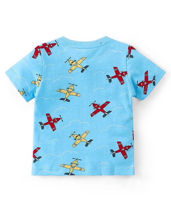 Babyhug Cotton Knit  Half Sleeves Plane Print T-Shirts Pack of 5 - Multicolor