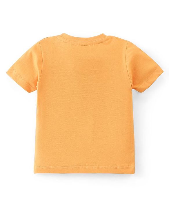 Babyhug Cotton Knit  Half Sleeves Plane Print T-Shirts Pack of 5 - Multicolor