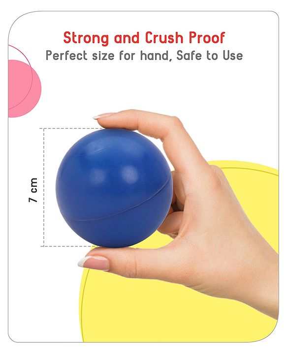 Babyhug 50 Pcs 7 cm Soft Plastic Ball Pack | BPA-Free Colorful Balls for Kids | Safe & Lightweight Play Balls for Ball Pits, Tents, Pools & Indoor Play |Soft-Edged |Multicolor Balls | BIS Certified