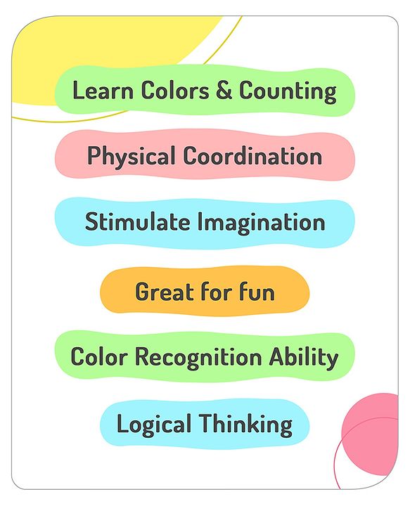 Babyhug 50 Pcs 7 cm Soft Plastic Ball Pack | BPA-Free Colorful Balls for Kids | Safe & Lightweight Play Balls for Ball Pits, Tents, Pools & Indoor Play |Soft-Edged |Multicolor Balls | BIS Certified