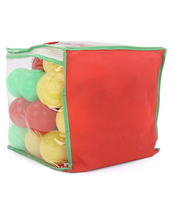 Babyhug 50 Pcs 7 cm Soft Plastic Ball Pack | BPA-Free Colorful Balls for Kids | Safe & Lightweight Play Balls for Ball Pits, Tents, Pools & Indoor Play |Soft-Edged |Multicolor Balls | BIS Certified