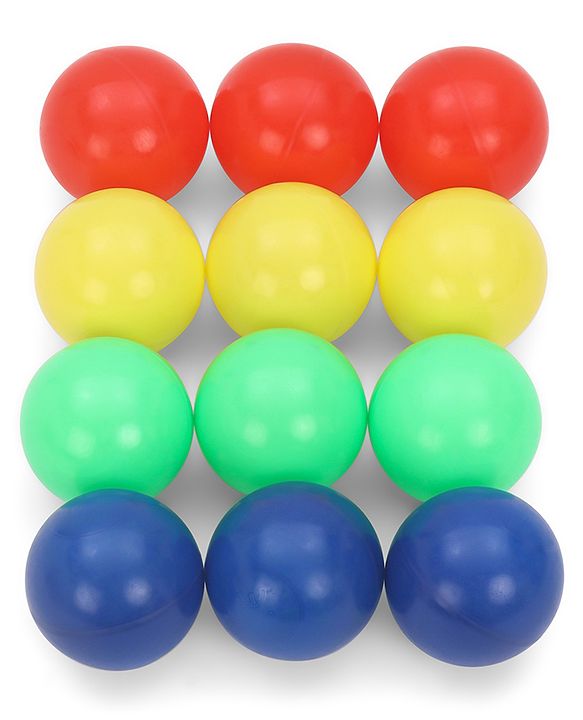 Babyhug 50 Pcs 7 cm Soft Plastic Ball Pack | BPA-Free Colorful Balls for Kids | Safe & Lightweight Play Balls for Ball Pits, Tents, Pools & Indoor Play |Soft-Edged |Multicolor Balls | BIS Certified