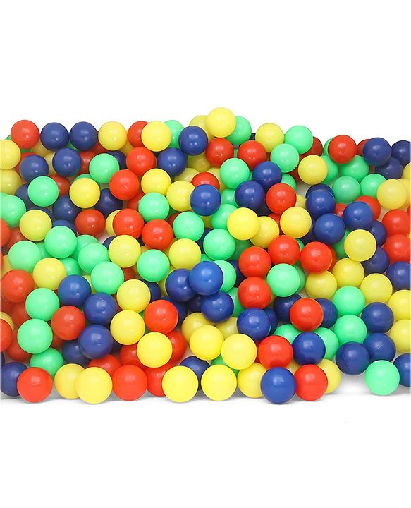 Babyhug 50 Pcs 7 cm Soft Plastic Ball Pack | BPA-Free Colorful Balls for Kids | Safe & Lightweight Play Balls for Ball Pits, Tents, Pools & Indoor Play |Soft-Edged |Multicolor Balls | BIS Certified