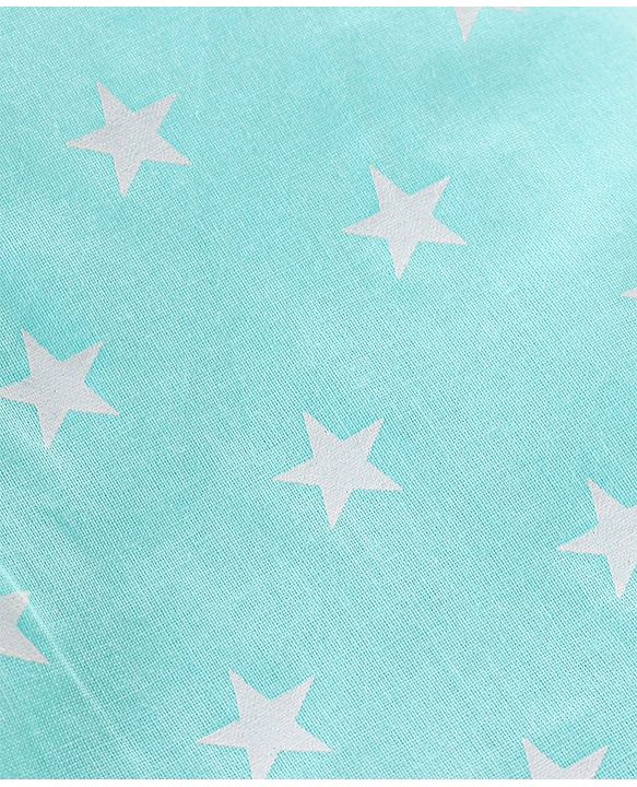 Babyhug 100% Cotton Woven Sleeveless Jhablas Star Print Pack of 5 - Pink Green & Blue