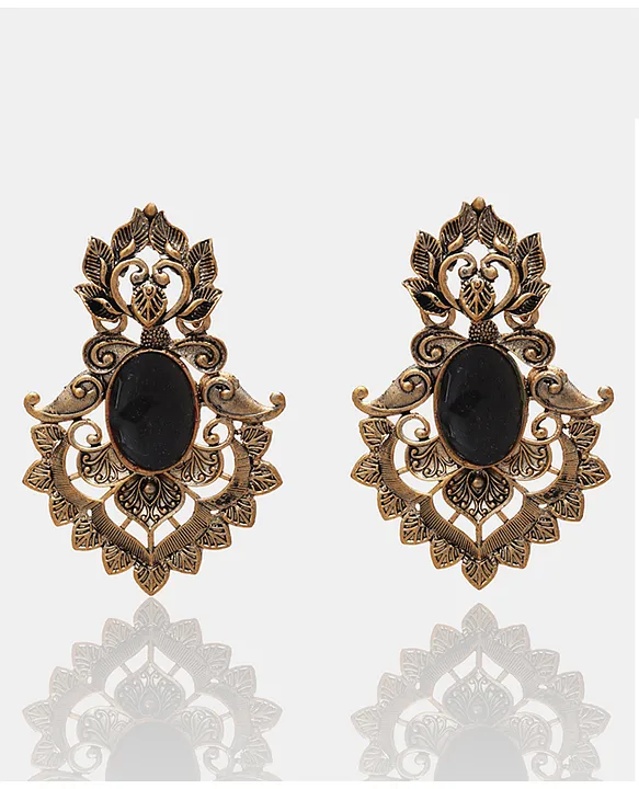 Buy Gold Earrings for Women by Oomph Online | Ajio.com