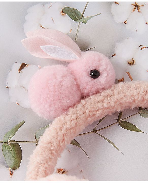 Babyhug Ear Muffs with Rabbit Design - Pink