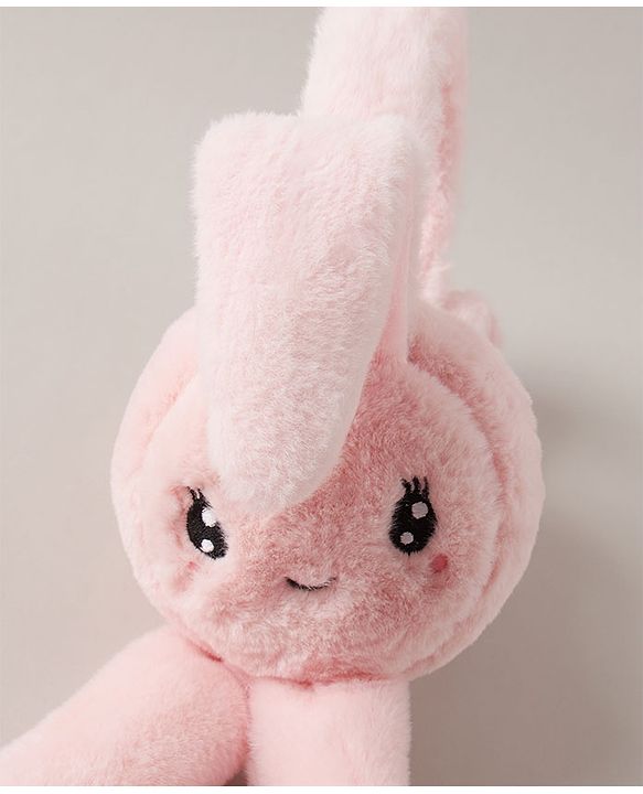 Babyhug Ear Muffs with Bunny Design - Pink
