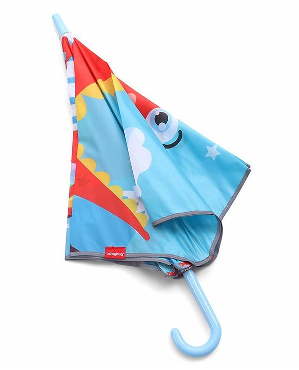 Babyhug Unisex Dinosaur Print Kid's Umbrella - Multicolor