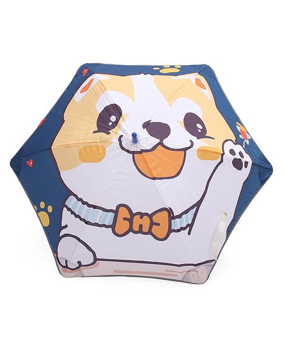 Babyhug Unisex Cat Print Kid's Umbrella - Multicolor