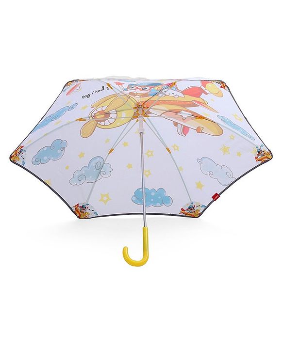 Babyhug Unisex Plane Print Kids Umbrella - Multicolour