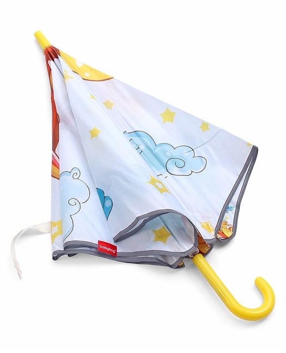 Babyhug Unisex Plane Print Kids Umbrella - Multicolour