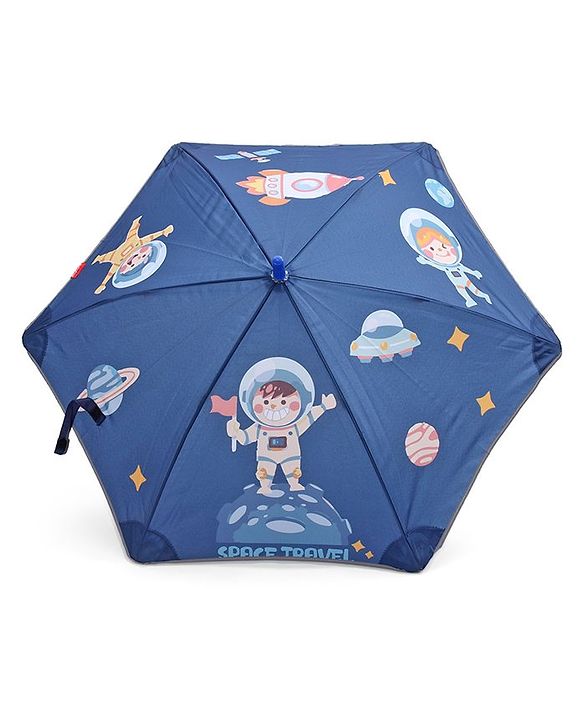 Babyhug Unisex Space Print Kids Umbrella - Multicolor