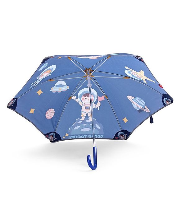 Babyhug Unisex Space Print Kids Umbrella - Multicolor