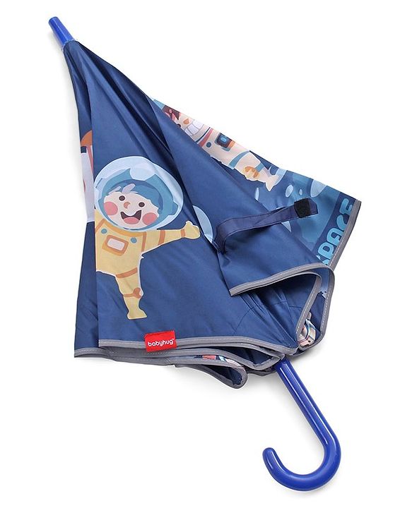 Babyhug Unisex Space Print Kids Umbrella - Multicolor