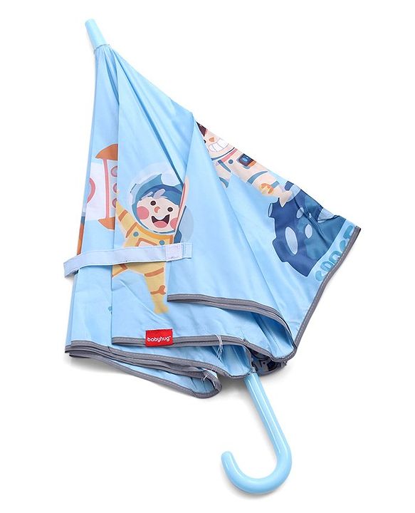 Babyhug Unisex Space Print Kids Umbrella - Multicolor