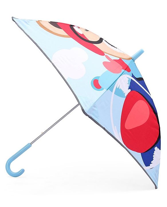Babyhug Unisex Racer Print Kids Umbrella - Multicolor