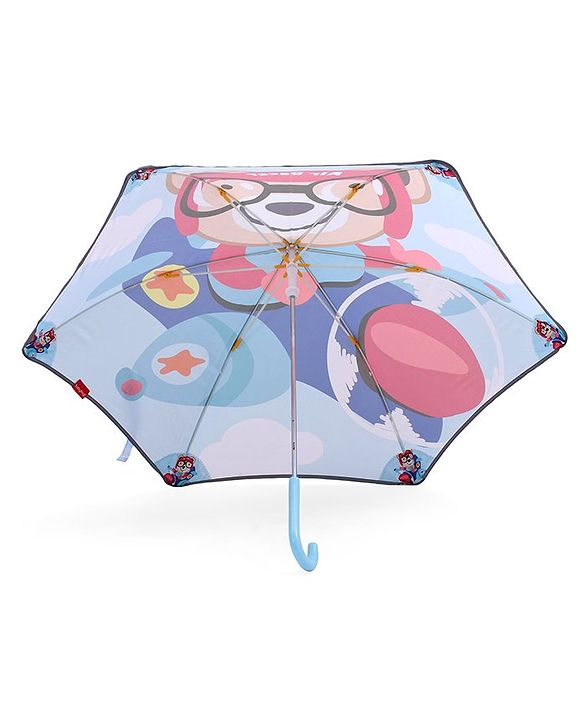 Babyhug Unisex Racer Print Kids Umbrella - Multicolor