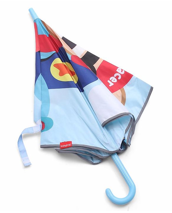 Babyhug Unisex Racer Print Kids Umbrella - Multicolor