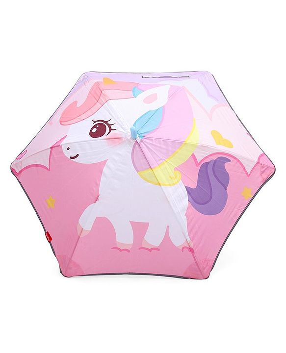 Babyhug Unicorn Print Kid's Umbrella - Multicolour