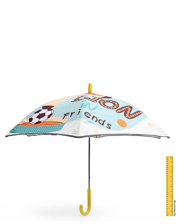 Babyhug Unisex Lion Print Kids Umbrella - Multicolor