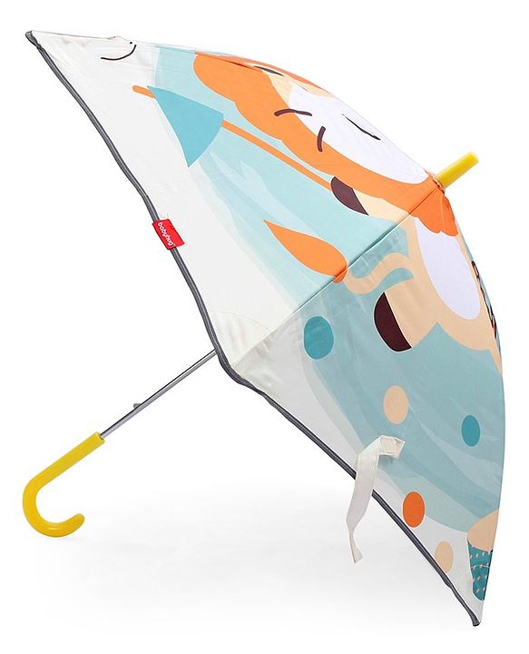 Babyhug Unisex Lion Print Kids Umbrella - Multicolor