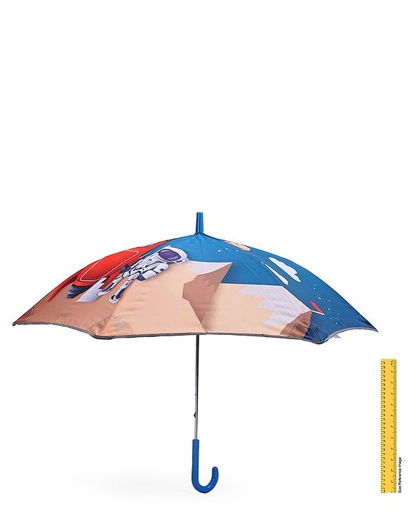 Babyhug Unisex Space Print Kids Umbrella - Multicolour