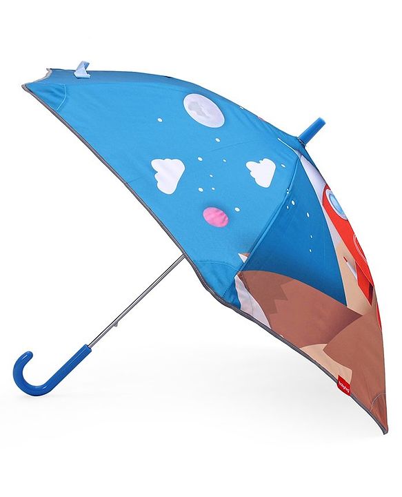Babyhug Unisex Space Print Kids Umbrella - Multicolour