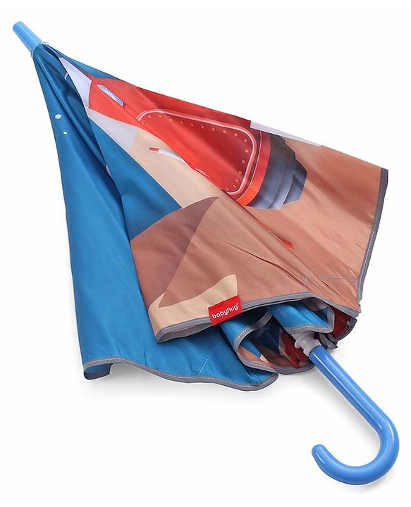 Babyhug Unisex Space Print Kids Umbrella - Multicolour