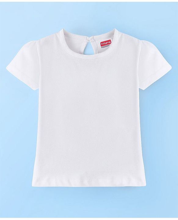 Babyhug 100% Cotton Knit Frock With Half Sleeves Inner Tee Floral Print- Lilac