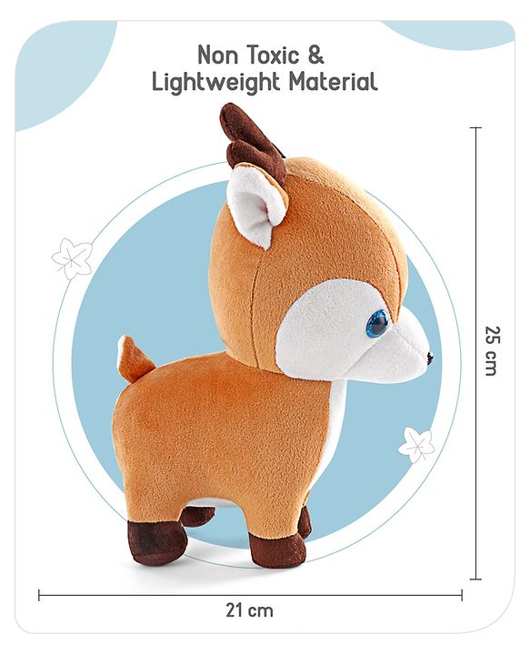Babyhug Reindeer Soft Toy Brown - Height 25 cm
