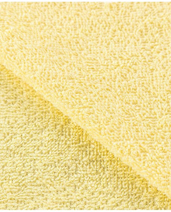 Babyhug Elephant Patch Embroidered Towel without Hood - Yellow