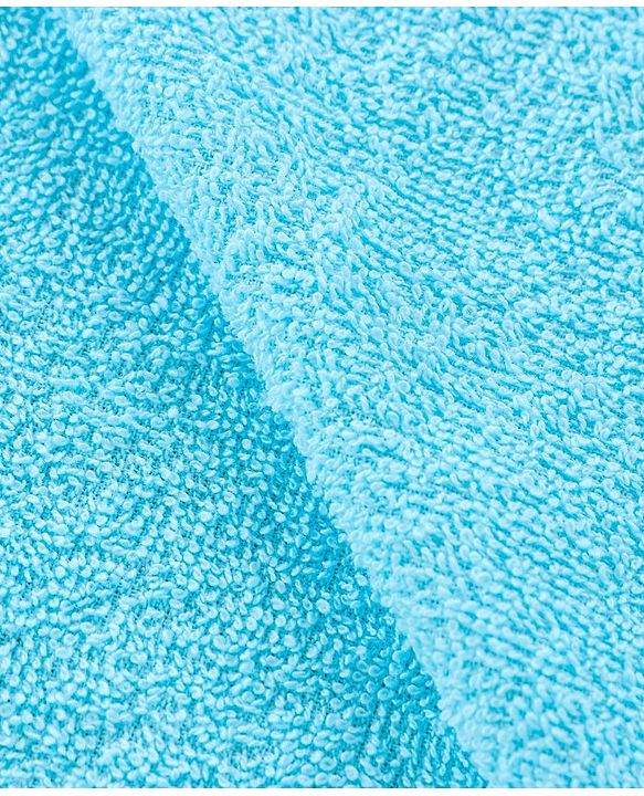 Babyhug Lion Patch Embroidered Towel without Hood - Aqua Blue