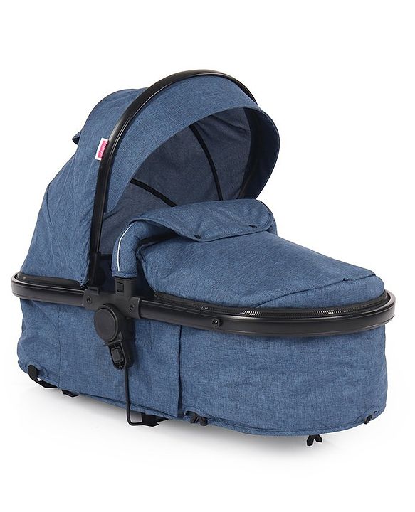 Babyhug Majestic Stroller Cum Carry Cot With Canopy - Royal Blue