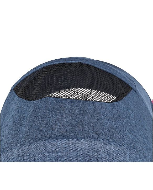 Babyhug Majestic Stroller Cum Carry Cot With Canopy - Royal Blue