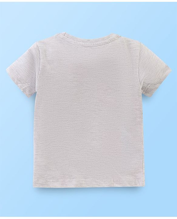 Babyhug Cotton Woven Full Sleeves Shirt With T-Shirt With Text & Animals Print - Navy Blue & White