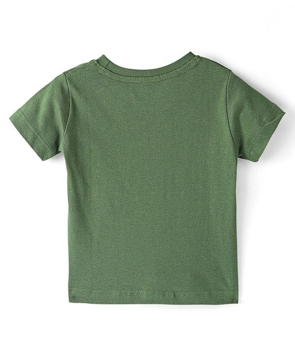 Babyhug Cotton Woven Full Sleeves Shirt with Inner Tee Pine Tree Print - Grey