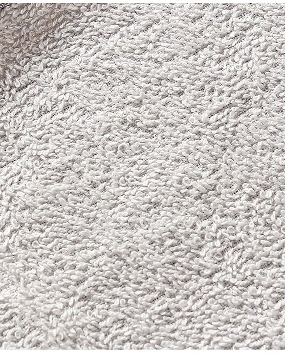 Babyhug Hooded Towel With Bear Embroidery - Grey
