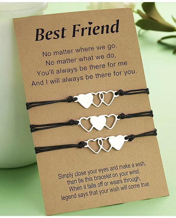 Men or Women Best Friend Bracelet. Unisex Friendship Thread Rope Bracelet  for Adults. Hand Bracelet for Boy, Girl, Guy. Best Gift. 4mm