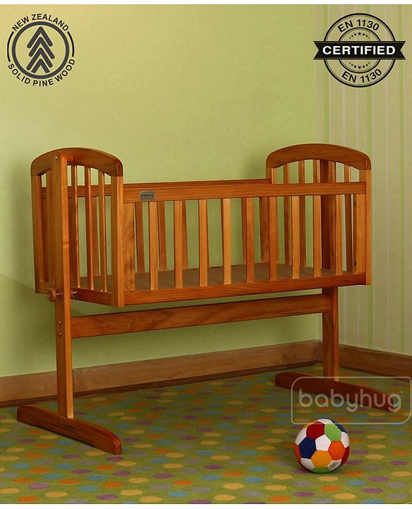 Babyhug Joy Cradle With Mosquito Net - Natural