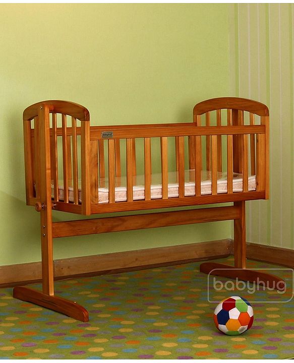Babyhug Joy Cradle With Mosquito Net - Natural